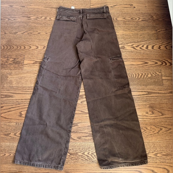 Zara chocolate brown cargo jeans (6) - Picture 10 of 10